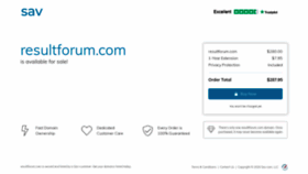 What Resultforum.com website looked like in 2020 (3 years ago)