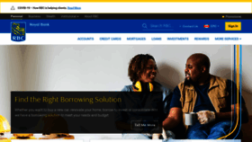 What Royalbank.com website looked like in 2020 (3 years ago)