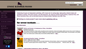 What Rienner.com website looked like in 2020 (3 years ago)