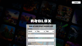 What Roblox.com website looked like in 2020 (3 years ago)