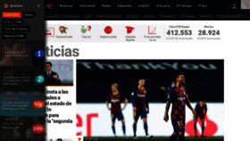 What Rtve.es website looked like in 2020 (3 years ago)