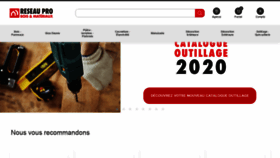 What Reseaupro.fr website looked like in 2020 (3 years ago)