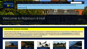 What Robinsonandhall.co.uk website looked like in 2020 (3 years ago)
