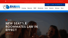 What Rhawa.org website looked like in 2020 (3 years ago)