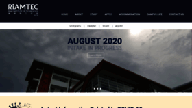 What Riamtec.edu.my website looked like in 2020 (3 years ago)