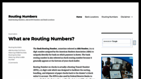 What Routingno.com website looked like in 2020 (3 years ago)