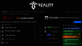 What Realitycheats.com website looked like in 2020 (3 years ago)