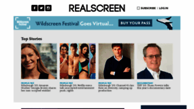 What Realscreen.com website looked like in 2020 (3 years ago)