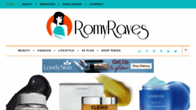 What Romyraves.com website looked like in 2020 (3 years ago)