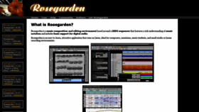 What Rosegardenmusic.com website looked like in 2020 (3 years ago)