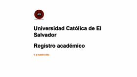 What Registroacademico.catolica.edu.sv website looked like in 2020 (3 years ago)