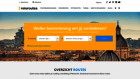 What Reisroutes.be website looked like in 2020 (6 years ago)