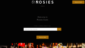 What Rosiesclubs.co.uk website looked like in 2020 (3 years ago)