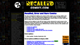 What Recalledcomics.com website looked like in 2020 (3 years ago)