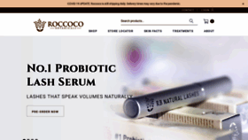 What Roccoco.com website looked like in 2020 (3 years ago)