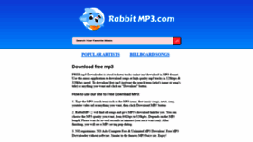 What Rabbitmp3.com website looked like in 2020 (3 years ago)