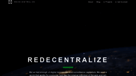 What Redecentralize.org website looked like in 2020 (3 years ago)