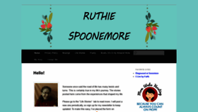 What Ruthiespoonemore.com website looked like in 2020 (3 years ago)