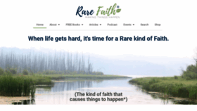 What Rarefaith.org website looked like in 2020 (3 years ago)