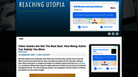 What Reachingutopia.com website looked like in 2020 (3 years ago)