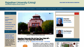 What Rajasthan-university.in website looked like in 2020 (3 years ago)