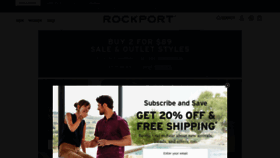 What Rockport.com website looked like in 2020 (3 years ago)