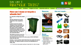 What Recyclethis.co.uk website looked like in 2020 (3 years ago)