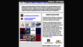What Radicalsoftware.org website looked like in 2020 (3 years ago)