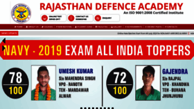 What Rajasthandefenceacademy.com website looked like in 2020 (3 years ago)
