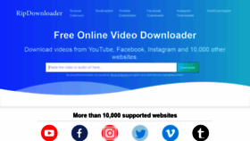 What Ripdownloader.com website looked like in 2020 (3 years ago)