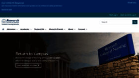 What Researchcollege.edu website looked like in 2020 (3 years ago)