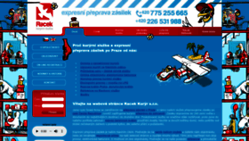What Racek-kuryr.cz website looked like in 2020 (3 years ago)