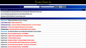 What Remixtune.in website looked like in 2020 (3 years ago)