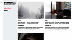 What Rymanowiak.pl website looked like in 2020 (3 years ago)