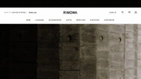 What Rimowa.com website looked like in 2020 (3 years ago)