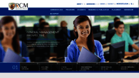 What Rcm.ac.in website looked like in 2020 (3 years ago)