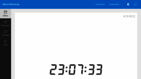 What Reloj-alarma.es website looked like in 2020 (3 years ago)