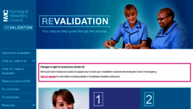 What Revalidation.nmc.org.uk website looked like in 2020 (3 years ago)