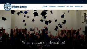 What Rivieraschools.com website looked like in 2020 (3 years ago)