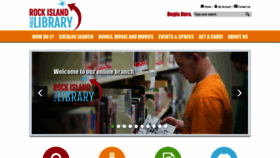What Rockislandlibrary.org website looked like in 2020 (3 years ago)