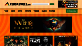 What Reggaeville.com website looked like in 2020 (3 years ago)