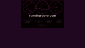 What Runoffgroove.com website looked like in 2020 (3 years ago)