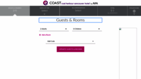 What Reservations.coasthotels.com website looked like in 2020 (3 years ago)