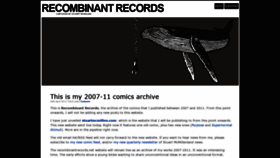 What Recombinantrecords.net website looked like in 2020 (5 years ago)