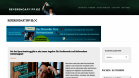 What Referendartipp.de website looked like in 2020 (3 years ago)