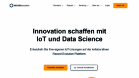 What Record-evolution.de website looked like in 2020 (3 years ago)