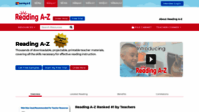 What Readinga-z.com website looked like in 2020 (3 years ago)
