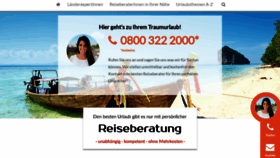 What Reiseberatung.de website looked like in 2020 (3 years ago)