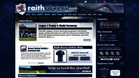 What Raithrovers.net website looked like in 2020 (3 years ago)