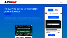 What Revealname.com website looked like in 2020 (3 years ago)